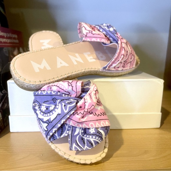 Espadrille slides with bandana print by Manebi - Picture 2 of 4